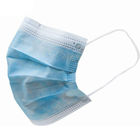 Freundliches Blau Eco 3 Falten-Gesichtsmaske, Wegwerfnicht gesponnene nicht reizende Maske fournisseur