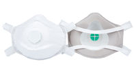 Polypropylen-Wegwerfatemschutzmaske-weiße Farbe gefaltete Art mit Ventil fournisseur