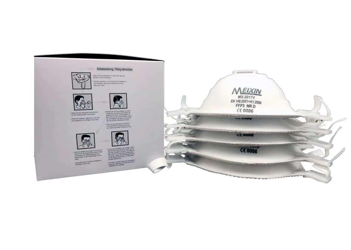 Flexibles Atemschutzmaske-Asbest-einfaches atmendes justierbares Nasen-Klipp der Größen-Ffp3 fournisseur